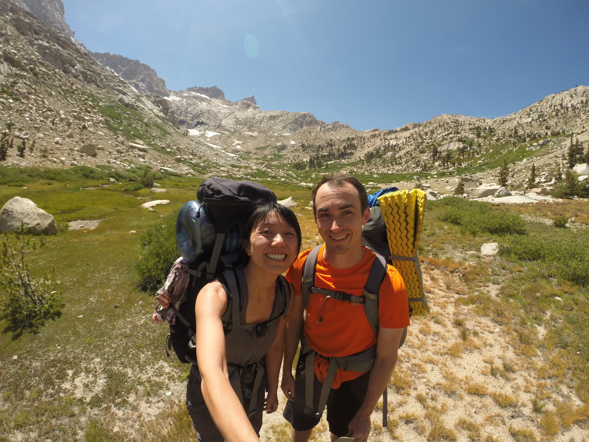 daniel montague hiking in the sierras
