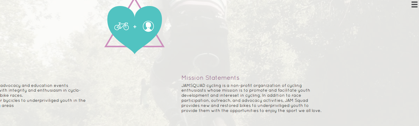 jamsquad bike team and non-profit